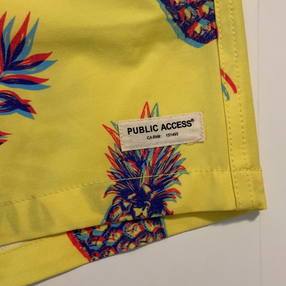 Public access pineapple Mens board shorts XL - Picture 2 of 4